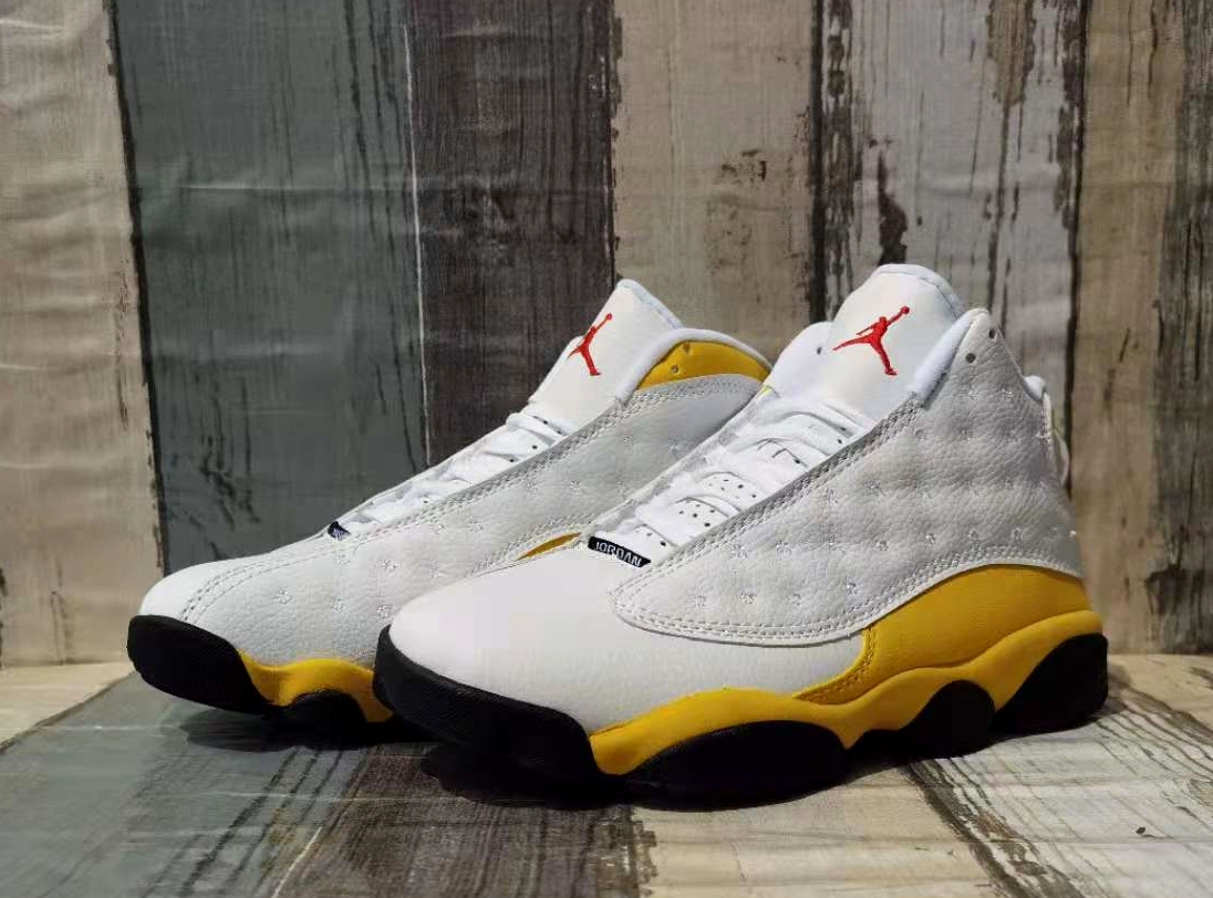 Air Jordan 13 White Yellow Black - Click Image to Close